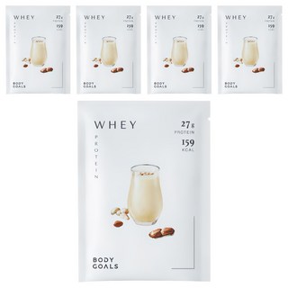 BODY GOALS 水解乳清蛋白Pro 花生牛奶, 5包, 40g