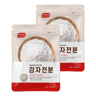 O.Q.B 馬鈴薯澱粉, 1kg, 2個