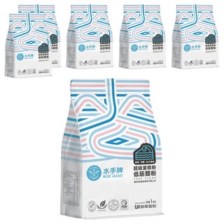 聯華製粉 BLUE JACKET 水手牌 超級蛋糕粉 低筋麵粉 台灣唯一媲美日本進口粉等級, 1kg, 6包