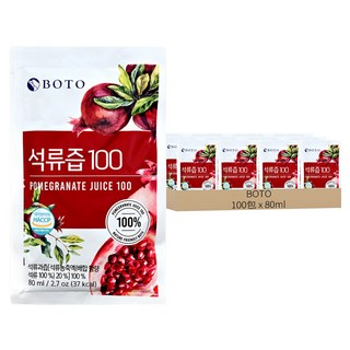 BOTO 紅石榴汁, 80ml, 100包