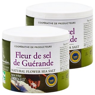 Le Paludier Guerande 葛宏德 法國海鹽 140g 罐裝 來自法國布列塔尼葛宏德 天然鹽之花, 2罐