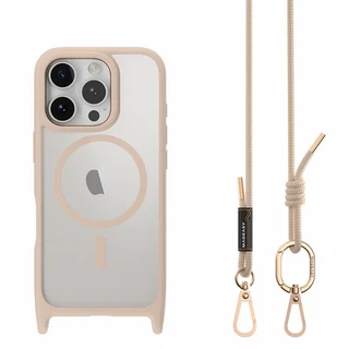 MAGEASY Roam M 城市漫遊超軍規防摔掛繩手機殼 16英尺防震, iPhone 16 Pro Max, 玫瑰