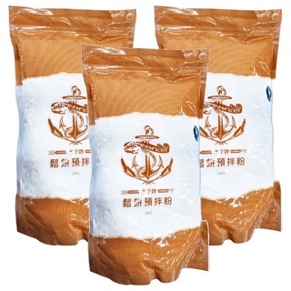 聯華製粉 BLUE JACKET 水手牌鬆餅預拌粉, 1kg, 3包