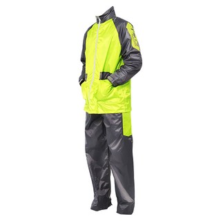 TDN RACING 風行競速風雨衣 兩件式套裝 暴雨級防水10000mm 雙重防水, 螢光綠