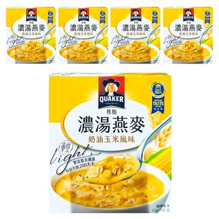 QUAKER 桂格 濃湯燕麥 奶油玉米風味 5包, 235g, 5盒