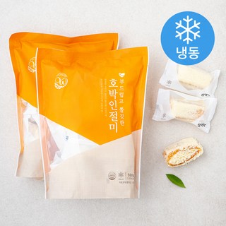 창억 부드럽고 쫄깃한 호박인절미 (냉동), 500g, 1개입, 2개