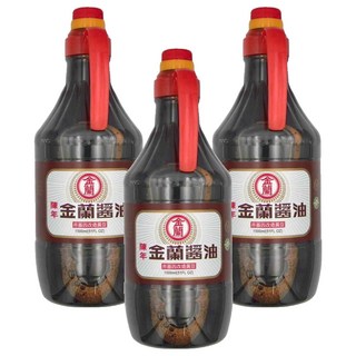 KIMLAN 金蘭 陳年醬油 非基因改造黃豆, 1.5L, 3瓶