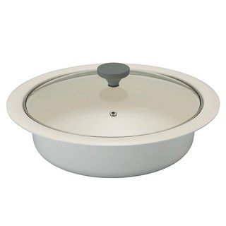 CB JAPAN COPAN系列 輕量火鍋專用湯鍋, 24cm, 白色, 1個