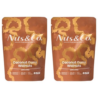Nuts & Co. 堅果之間 天然輕調味 椰蓉咖哩核桃, 2個, 42g