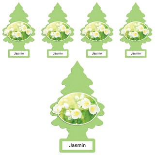 Little Trees 小樹香片 茉莉花, 無毒專利香味, 持久自然香味, 輕巧設計, 7g, 5片