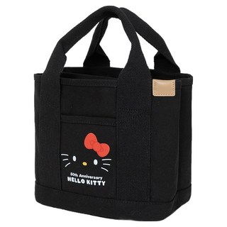 Kiiwi O KT 多隔層厚磅帆布托特包 310g, 大臉黑, 21.5 x 16 x 21.5cm