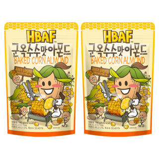 HBAF 杏仁果 烤玉米味, 190g, 2包