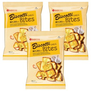 LOTTE 樂天 大蒜麵包餅, 70g, 3包