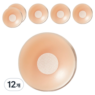 Eropsanghoe 隱形胸貼 膚色圓形裸色, 12個