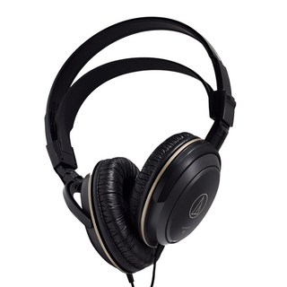 audio-technica 鐵三角 動圈式耳機 密閉式 原廠保固, 黑色, ATH-AVC200