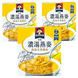 QUAKER 桂格 濃湯燕麥 奶油玉米風味 5包, 235g, 3盒