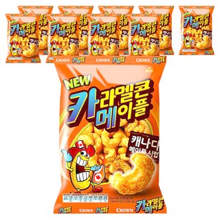 CROWN 皇冠 楓糖焦糖玉米脆, 74g, 10個