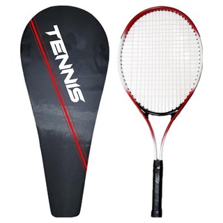 Simple Line 成人初學者網球拍, 單品, 紅色, 1支