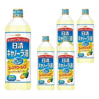 OilliO 油菜籽油, 嚴選優良芥花籽製成, 1kg, 5瓶