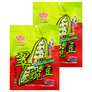 翁財記 麻辣味翠豌豆 純素, 170g, 2包