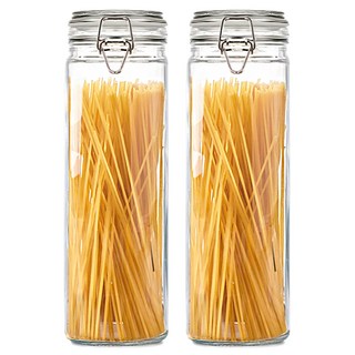 헬로키친 다용도 밀폐 유리병 슬림형 2100ml, 2개, 단품