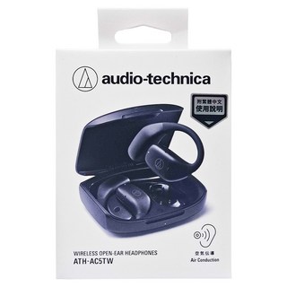 audio-technica 鐵三角 開放式無線耳掛式耳機 原廠保固, ATH-AC5TW, 黑色