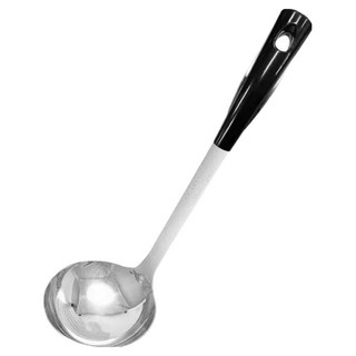 CLARE 晶鑽316中湯勺, 1支, 銀色 + 黑色