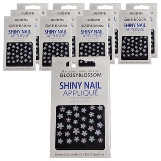 GLOSSYBLOSSOM Super Prime 美甲貼紙, 花, 12件