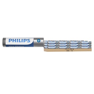 PHILIPS 飛利浦 台灣公司貨 4號鹼性電池, 48顆, 1組