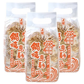上智 鍋燒意麵 泡菜風味 湯麵炒麵都適合 彈牙滑順好入口, 280g, 3袋