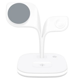 小樹 五合一 極速無線充電座, 支援PD & QC3.0快充協議, 白色, 1個