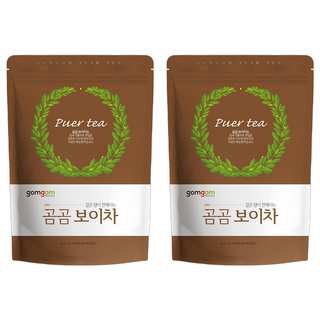 gomgom 普洱茶三角茶包，1.5g x 100包, 2袋