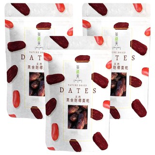 CHA-DING TEA 茶鼎天 天然黑金剛椰棗乾 180g, 3包