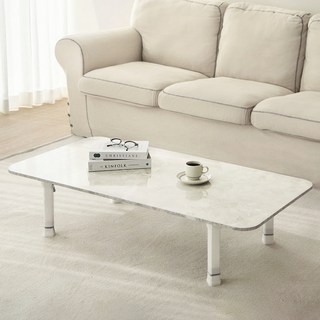 코멧 홈 LPM 특대 1200 * 600 4단 높이조절 베이직 접이식 테이블, 클래식마블