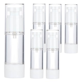 咪咪購物 30ml 旅行分裝瓶 按壓分裝瓶 真空瓶 噴瓶 分裝罐 瓶子, 單色, 6件