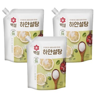 CJ BEKSUL 白雪 白砂糖, 400g, 3個
