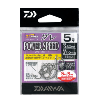 DAIWA 仕掛 魚鉤 D-MAX GURE SS SPEED 5, 18個裝, 1個