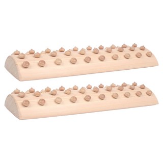 ATASAN 扁柏木蝸牛健康足部指壓器 大, 2個, 混和顏色