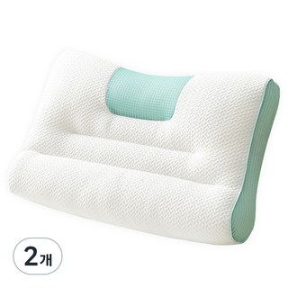 벤홈 통기성 경추베개, 민트, 2개