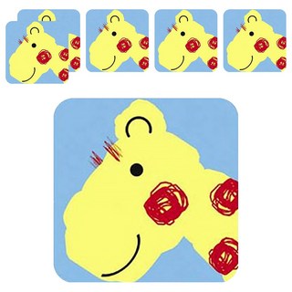 3M 防滑貼片, 6片, 動物 款式隨機