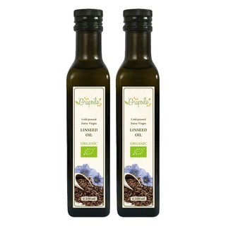 Grapoila 冷壓特級初榨亞麻籽油, 2個, 250ml