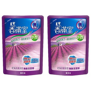 毛寶 香滿室 中性地板清潔劑 補充包 北海道薰衣草, 1.8kg, 2包