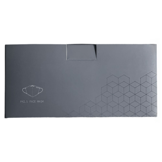 HAOFA 氣密型高階PM2.5防護口罩 M, 霧黑色, 30片, 1盒