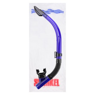 AQUATEC SN-400 防浪矽膠呼吸管 矽膠咬嘴 潛水設備CE認證, 藍色