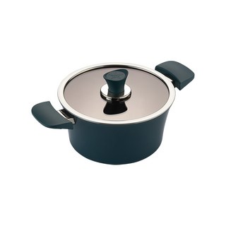 HAPPYCALL 電磁爐適用Eden系列附蓋雙耳深湯鍋, Stuckyi Green, 20cm, 1個