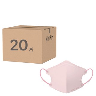 JIUJIU 親親 繽紛紗色系列 兒童3D立體醫用口罩, 淡茱萸粉, 2包, 10片