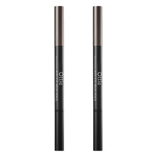 Ottie Natural Drawing 自動眉筆, 03 Grey Brown, 2支