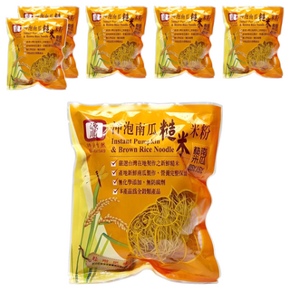 源順食品 沖泡南瓜糙米米粉 味噌風味 嚴選台灣在地契作新鮮糙米 無化學添加無防腐劑, 64g, 6包