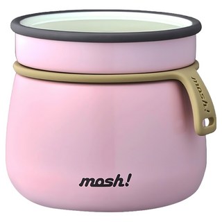 mosh Latte Food Jar 不鏽鋼保溫保冷食物罐, 粉紅色, 350ml, 1個