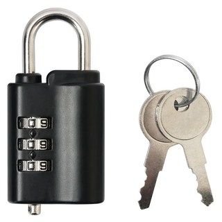 TRENY 台製3位數密碼鎖附鎖匙, 1個